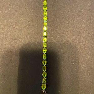 NWOT PERIDOT STERLING TENNIS BRACELET